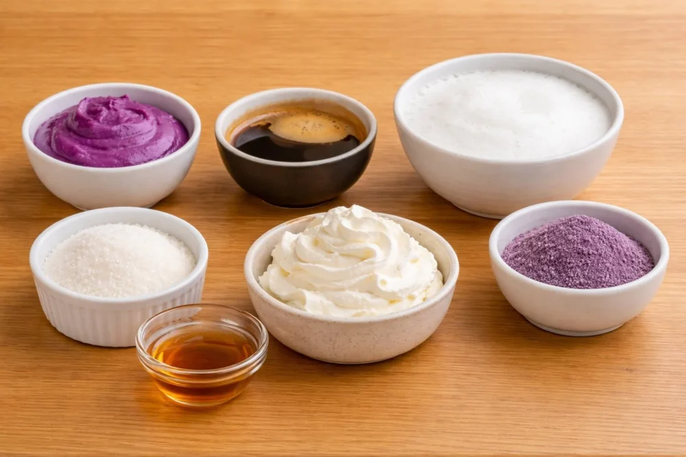 ube latte ingredients