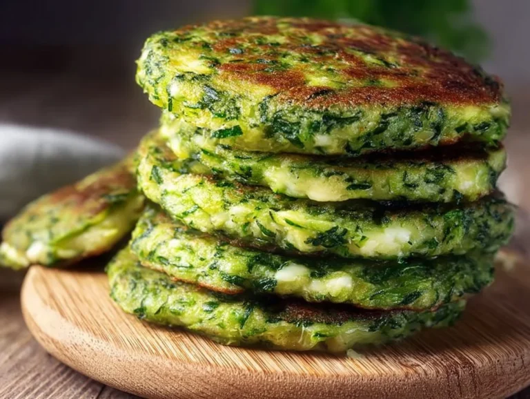 Delicious zucchini ricotta burgers served on a plate with fresh herbs.