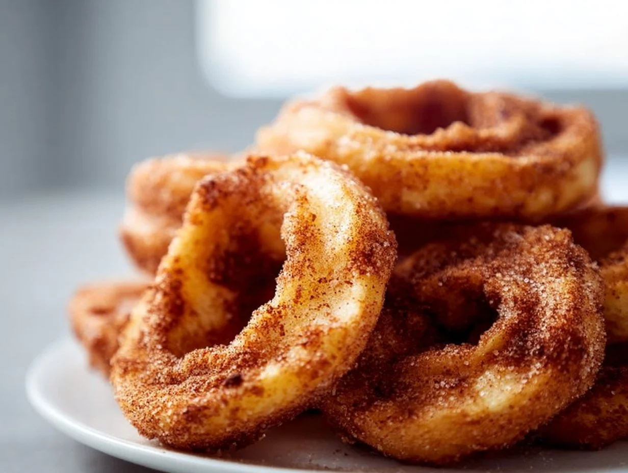 Air Fryer Cinnamon Apple Rings