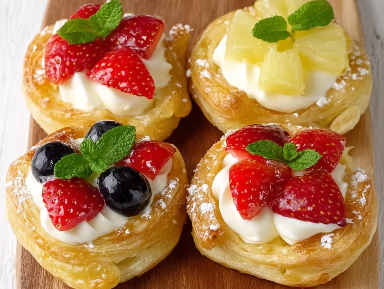 Cream Cheese Danish with Fruit