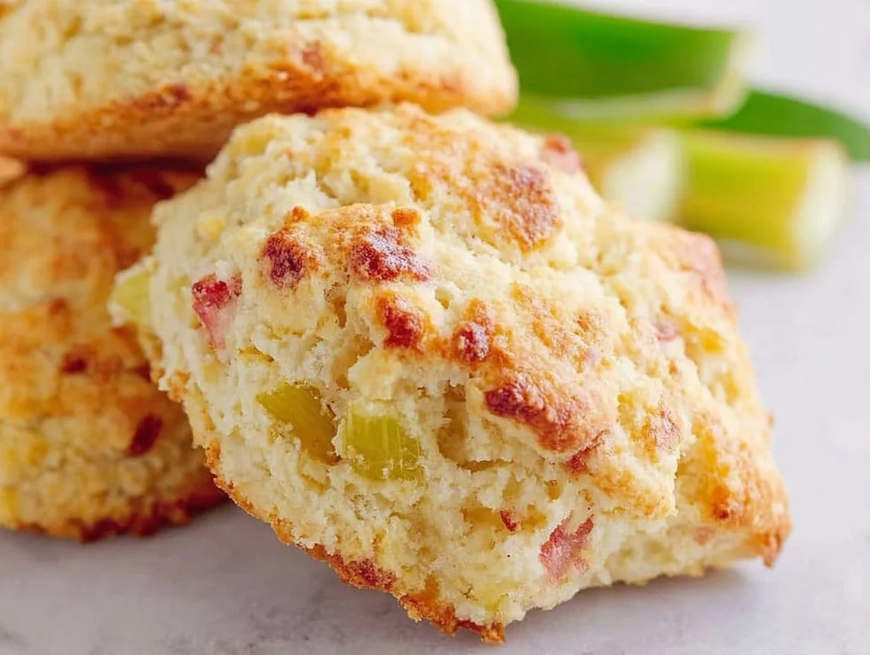 Easy Rhubarb Scones