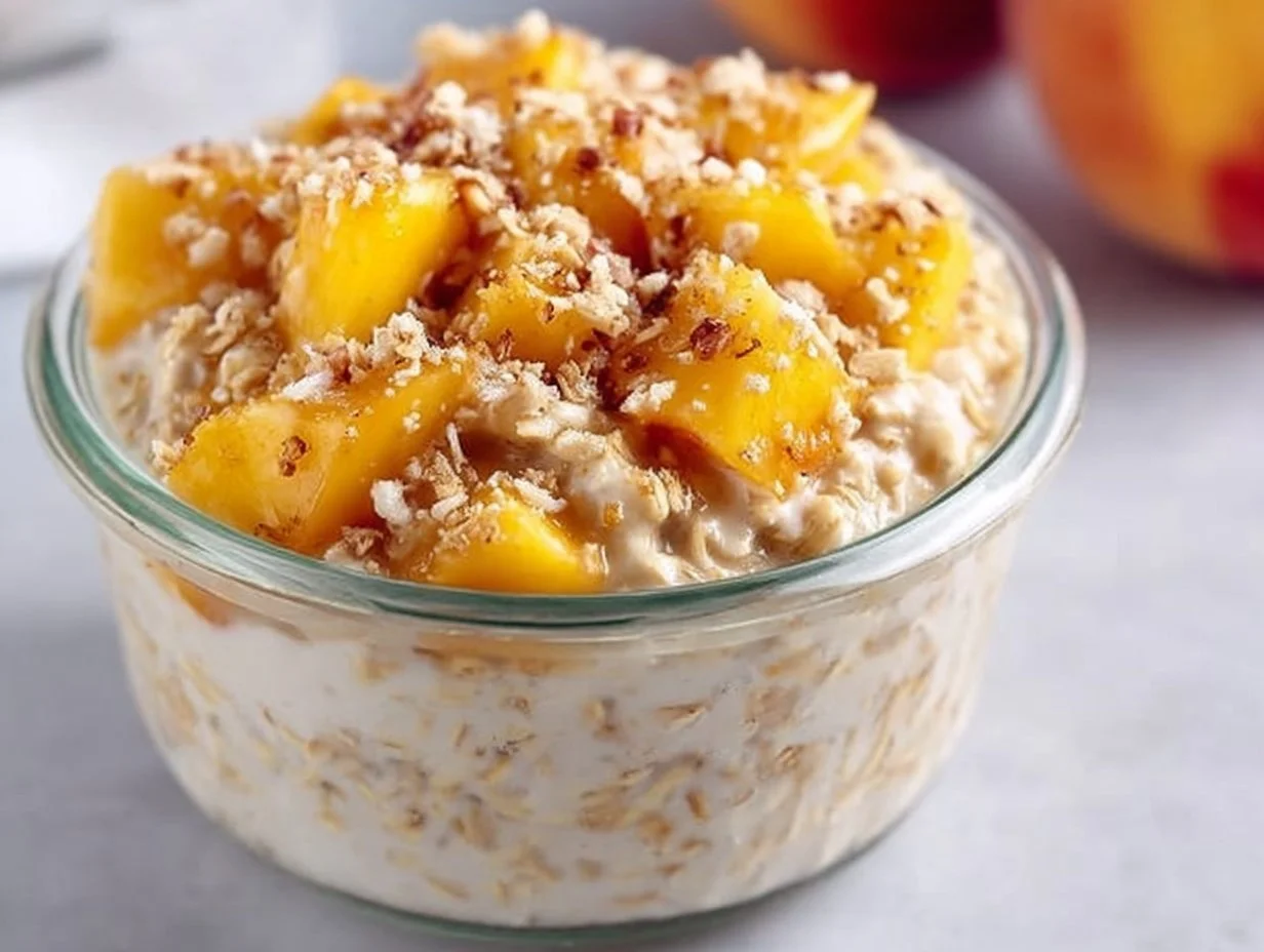 Peach Cobbler Oats