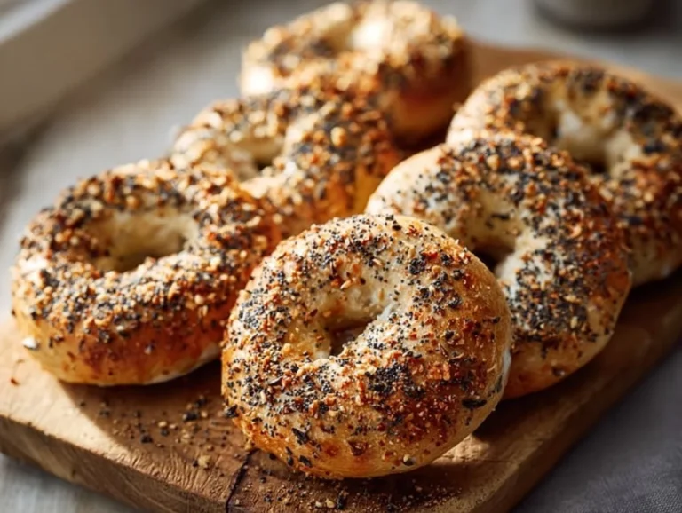 Delicious protein bagels made with Greek yogurt for a healthy breakfast