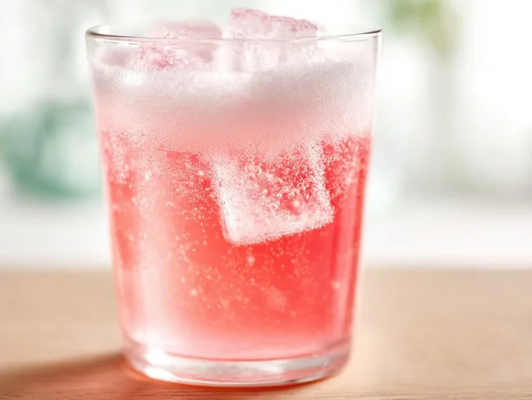 Glass of refreshing Rhodes Soda with vibrant colors and garnishes