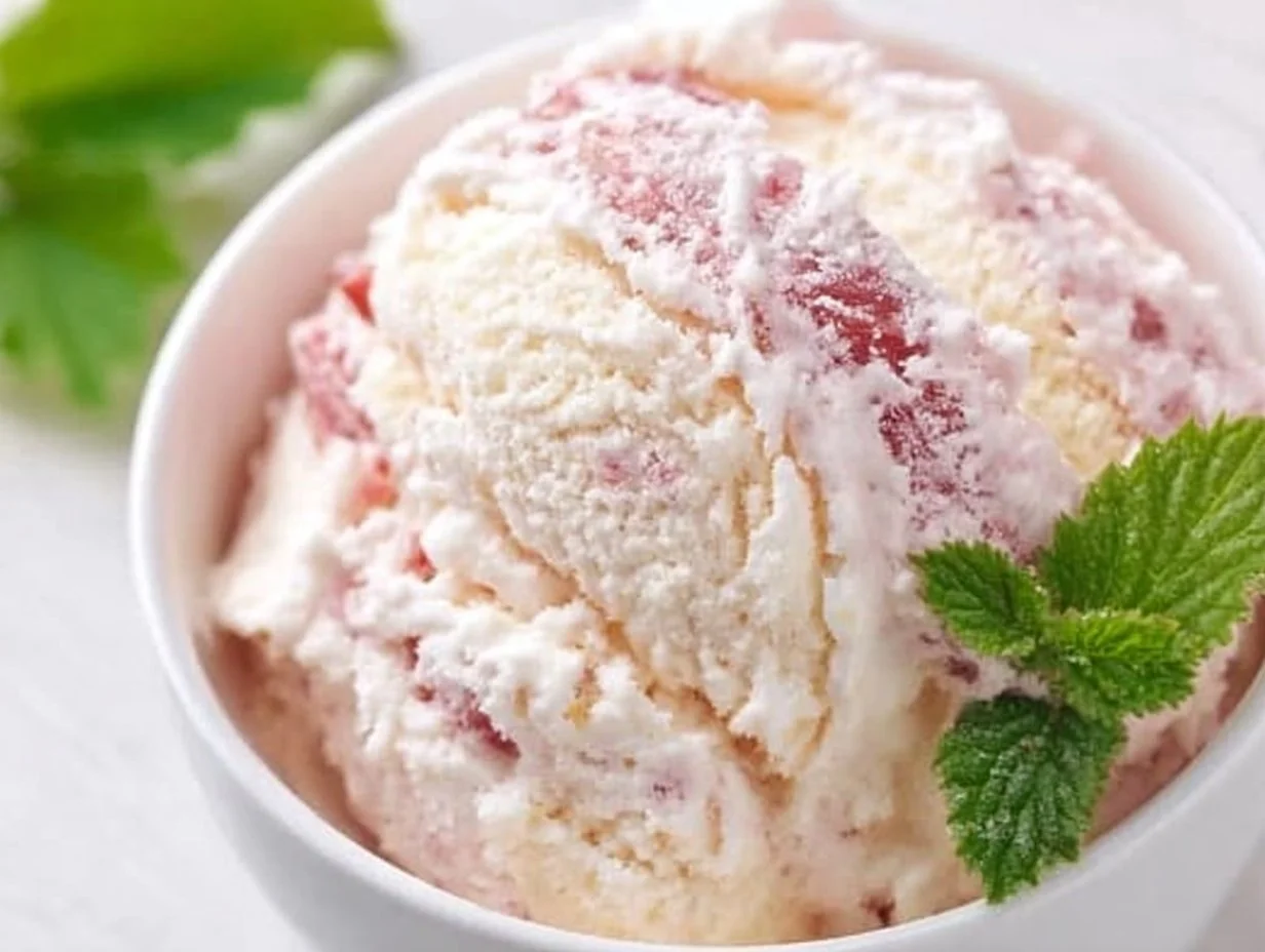 Rhubarb Ice Cream