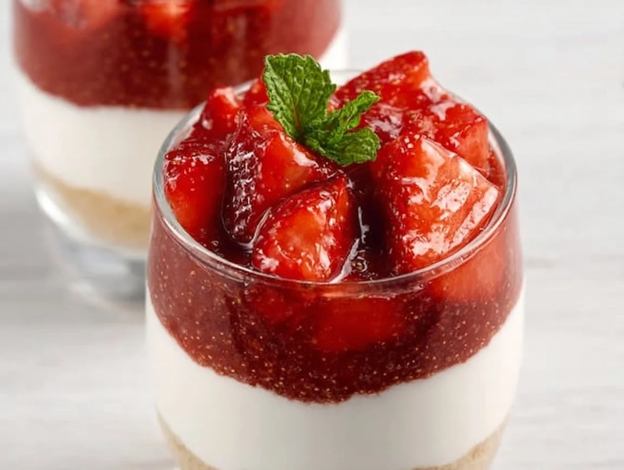 Strawberry Cheesecake Chia Pudding