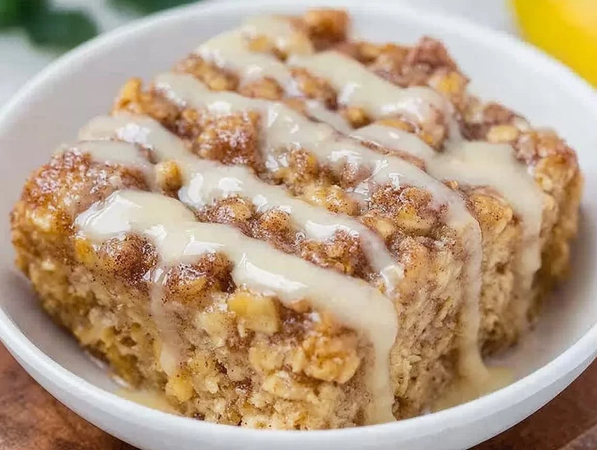 This Cinnamon Roll Baked Oatmeal Tastes Just Like Dessert for Breakfast