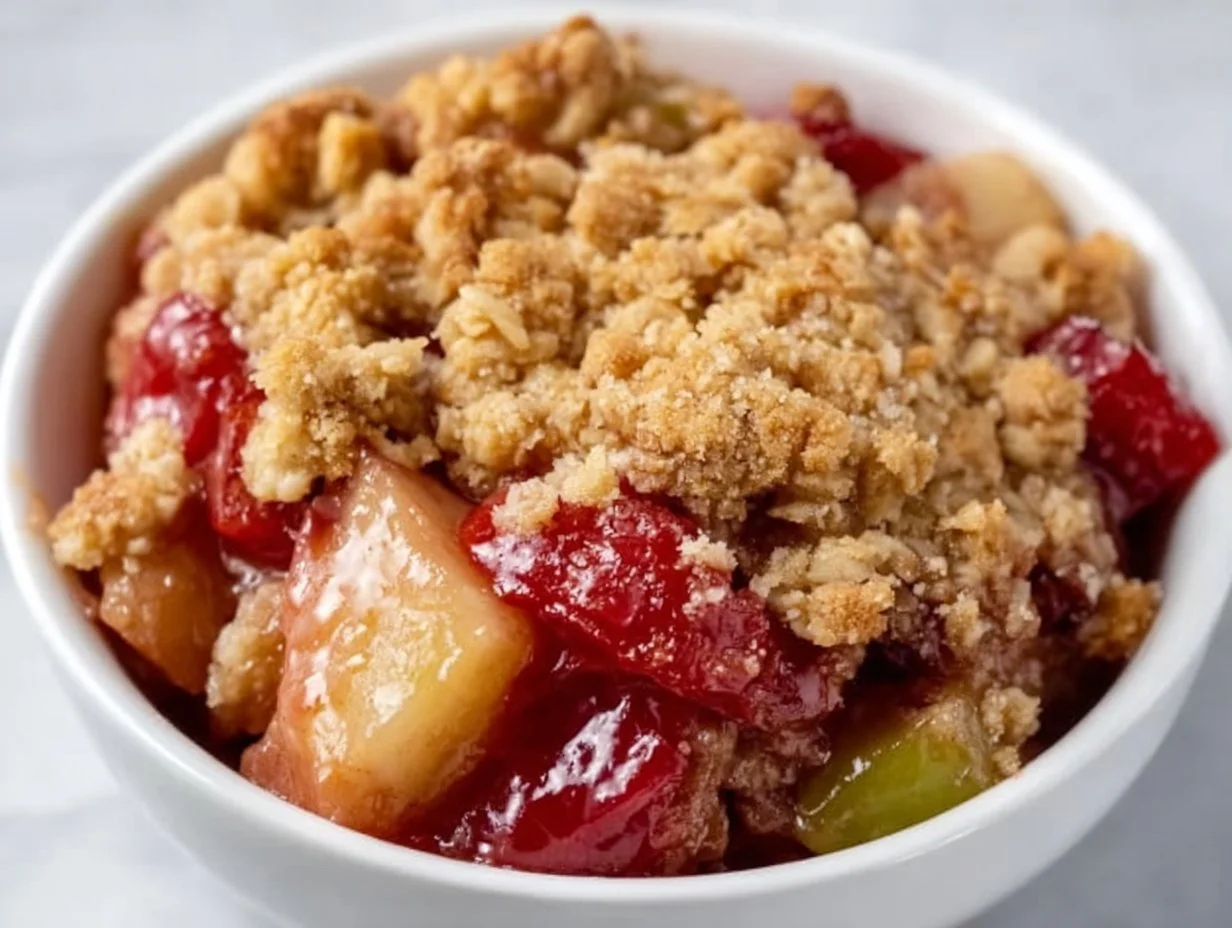 Vegan Rhubarb Crisp