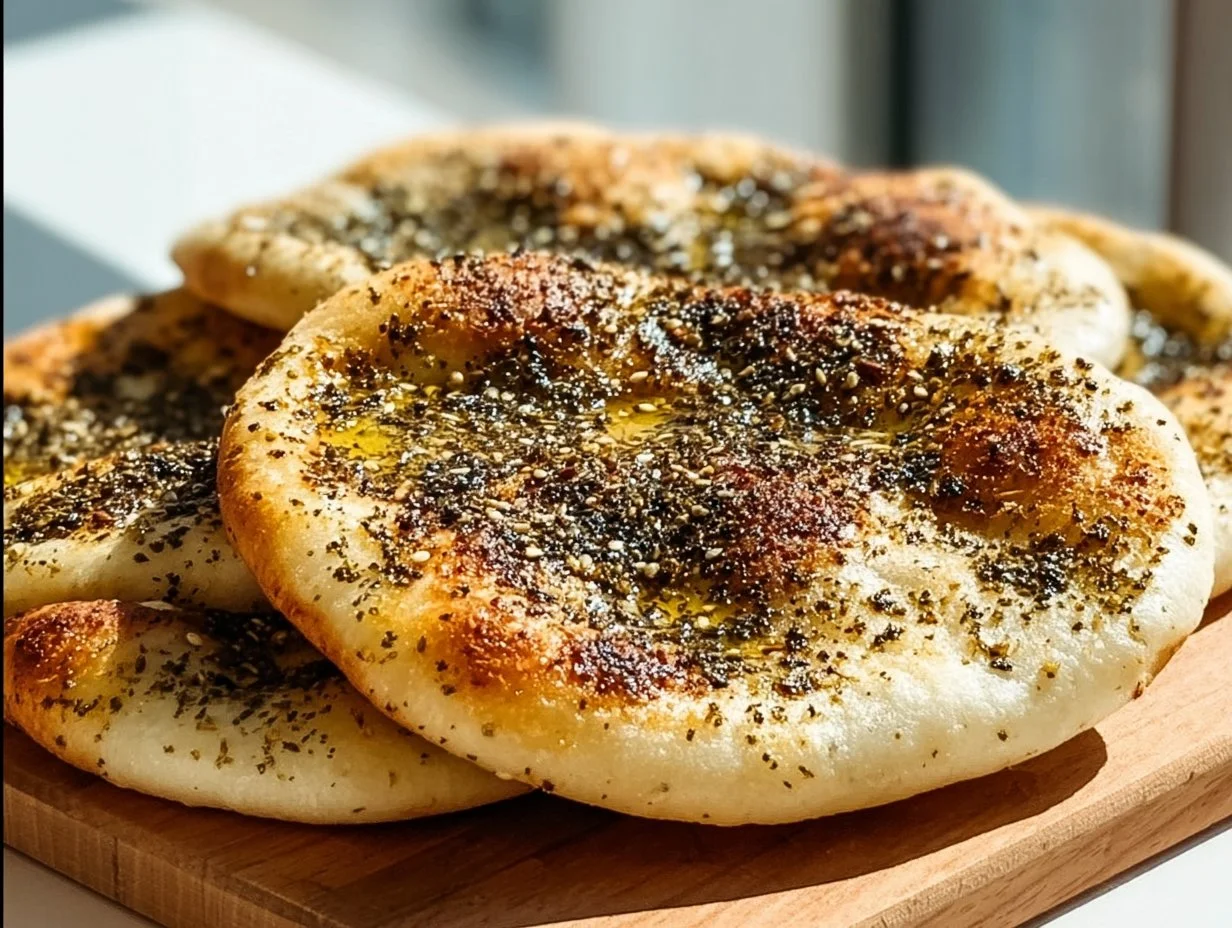 Za'atar Flatbread with Olive Oil (Manakish)